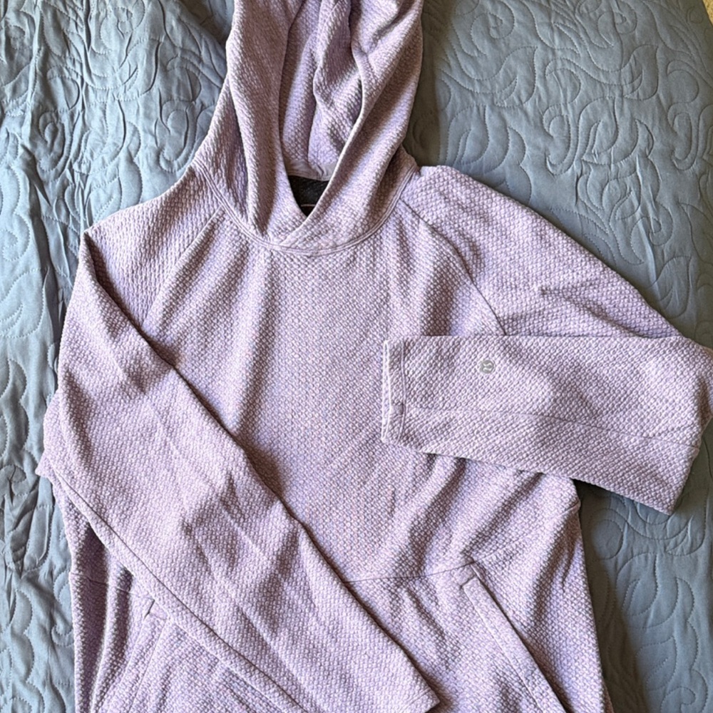 Lululemon At Ease Purple Men’s Hoodie Zip-up Pockets Size Large